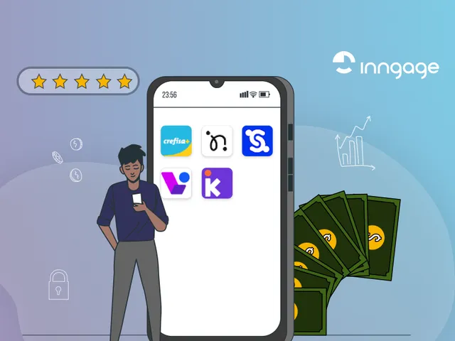 Startups Fintechs em disposição Mobile